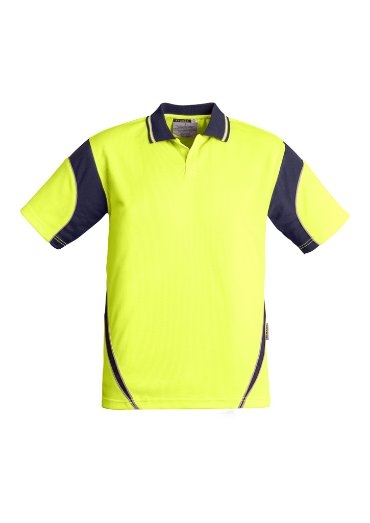 Mens Hi Vis Aztec Short Sleeve Polo - Image 5
