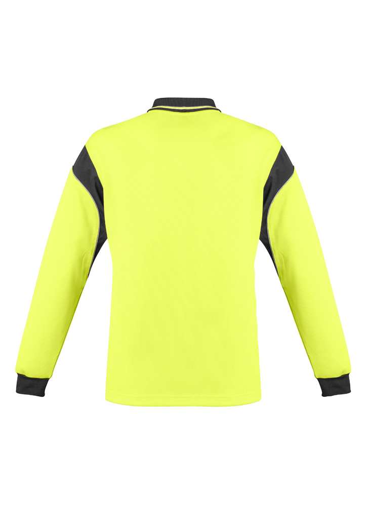 Mens Hi Vis Aztec Long Sleeve Polo - Image 3