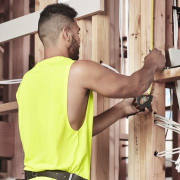 Mens Hi Vis Sleeveless Tee