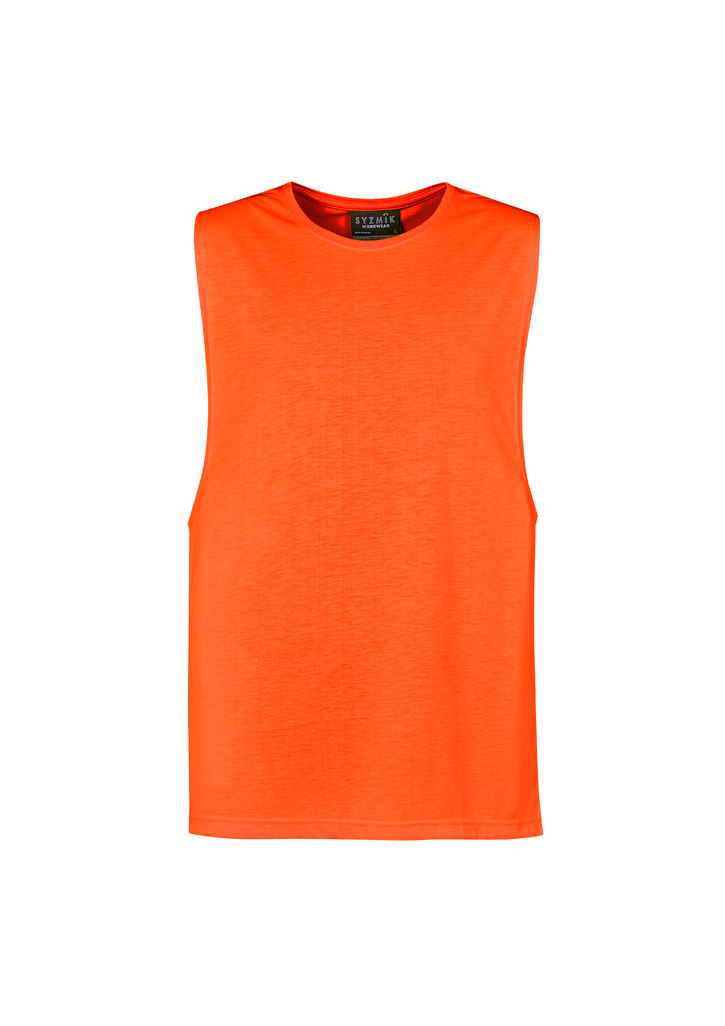 Mens Hi Vis Sleeveless Tee - Image 5