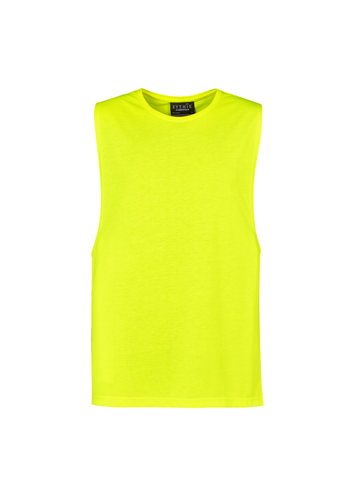 Mens Hi Vis Sleeveless Tee - Image 3