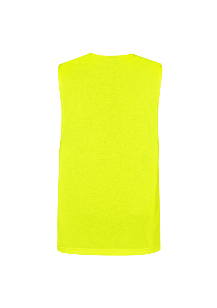 Mens Hi Vis Sleeveless Tee - Image 4
