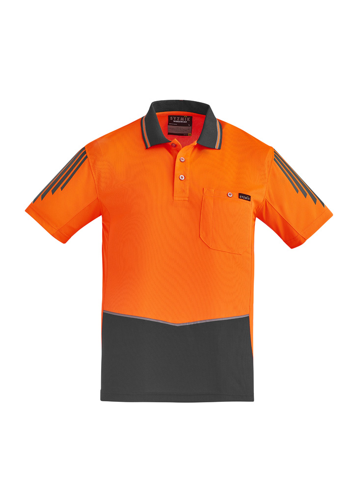 Mens Hi Vis Flux Short Sleeve Polo - Image 10