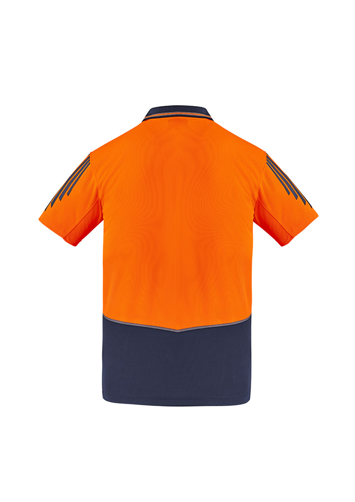 Mens Hi Vis Flux Short Sleeve Polo - Image 5