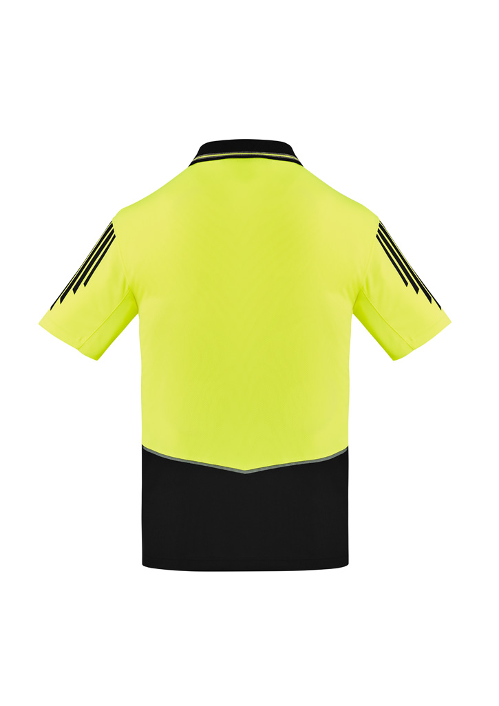 Mens Hi Vis Flux Short Sleeve Polo - Image 7
