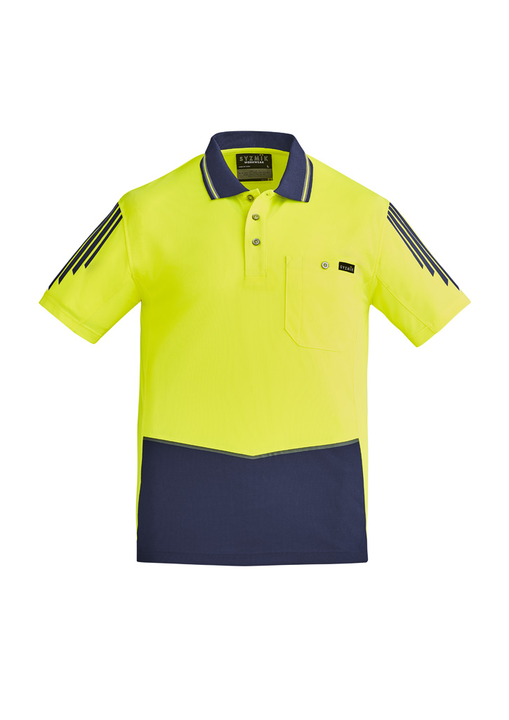 Mens Hi Vis Flux Short Sleeve Polo - Image 14