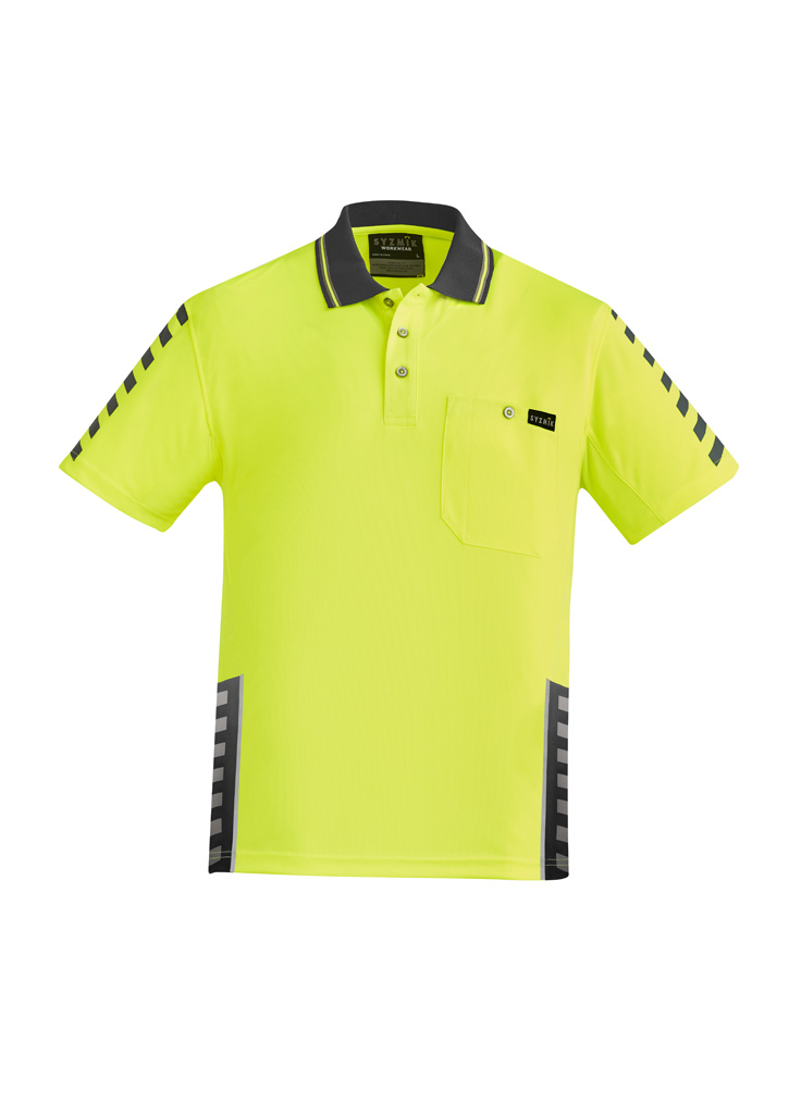 Mens Hi Vis Komodo Short Sleeve Polo - Image 6