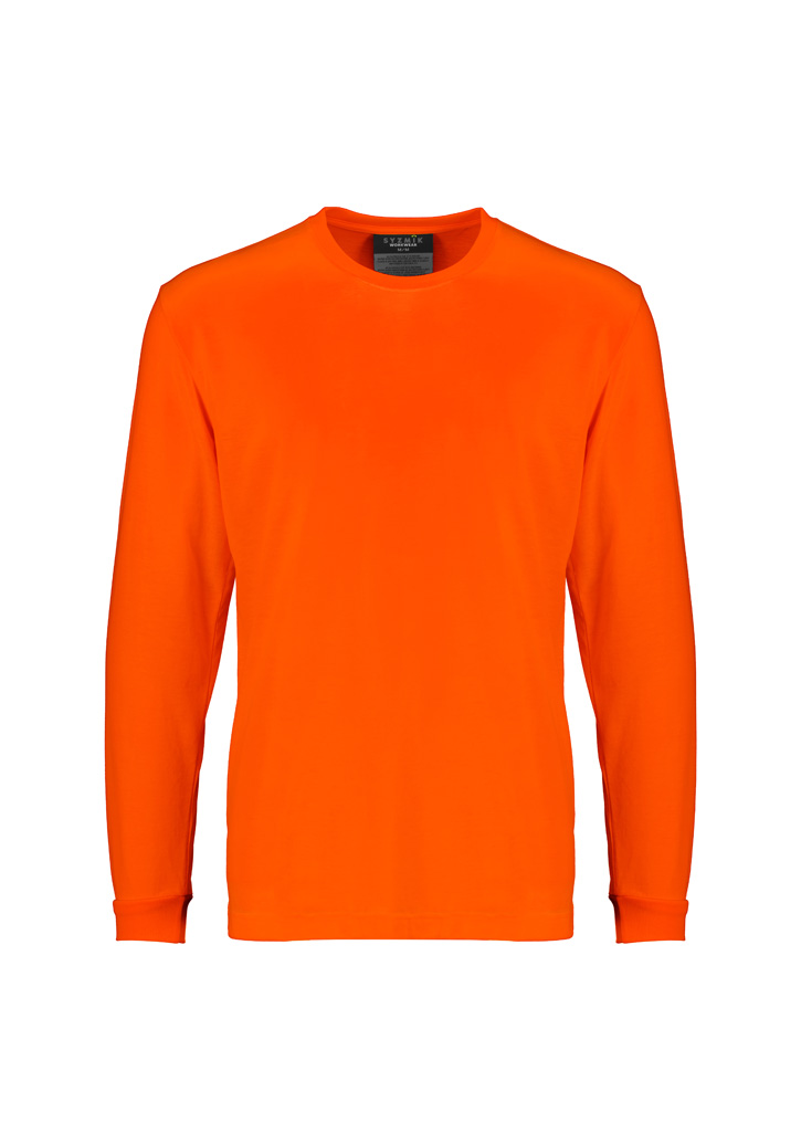 Mens Hi Vis Long Sleeve Tee - Image 10