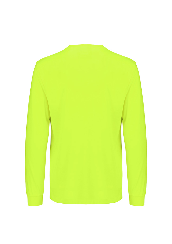 Mens Hi Vis Long Sleeve Tee - Image 6