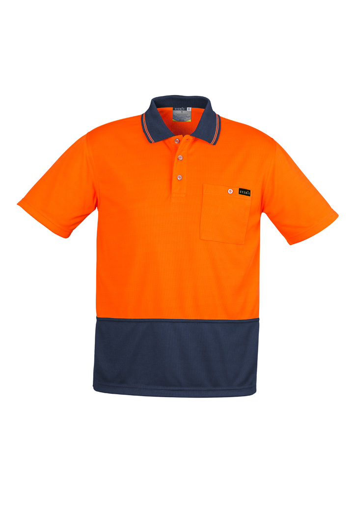 Mens Hi Vis Comfort Back Short Sleeve Polo - Image 8
