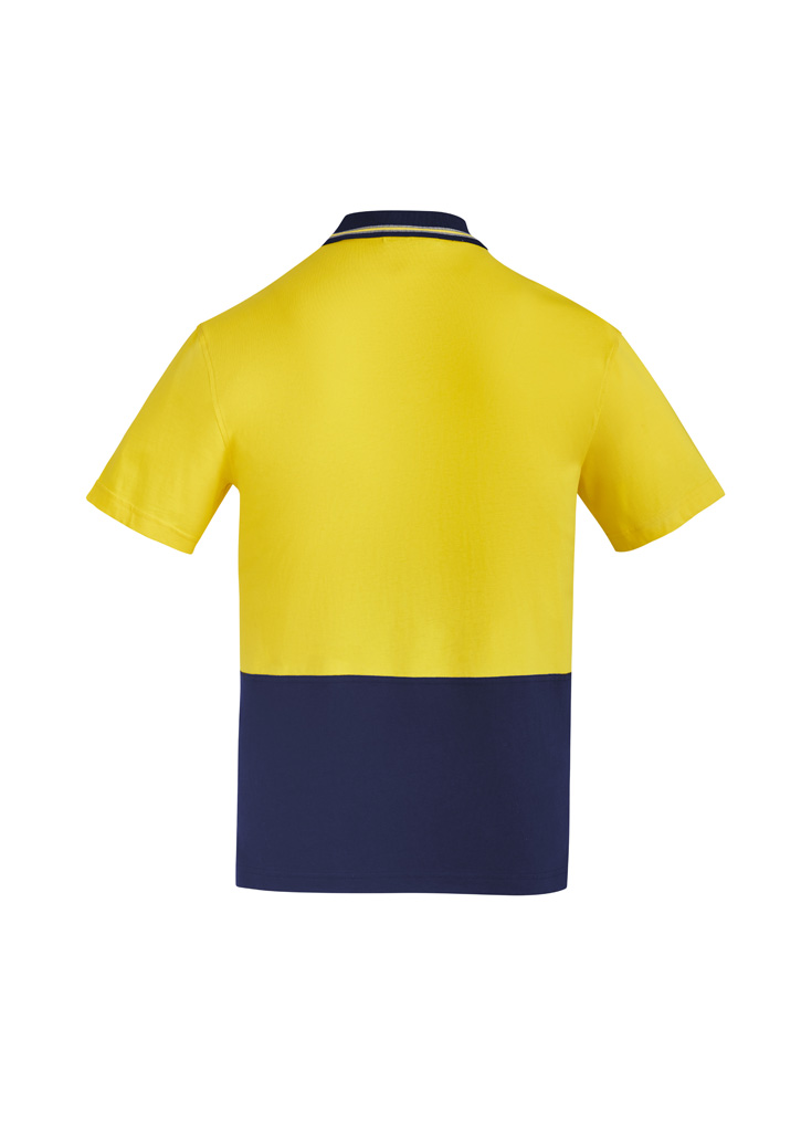 Mens Hi Vis Cotton Short Sleeve Polo - Image 5