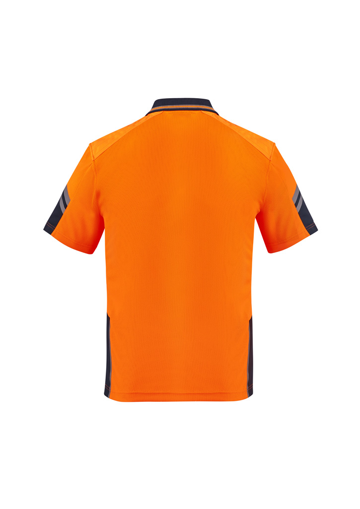 Mens Hi Vis Reinforced Squad Short Sleeve Polo - Image 4