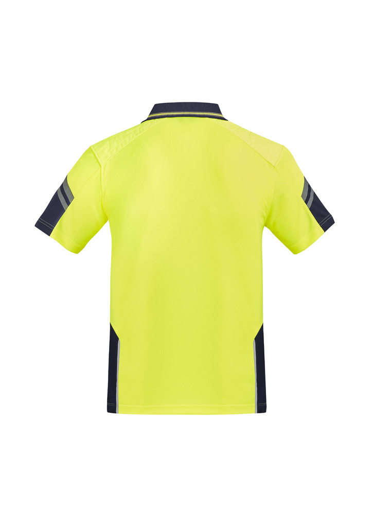 Mens Hi Vis Reinforced Squad Short Sleeve Polo - Image 7