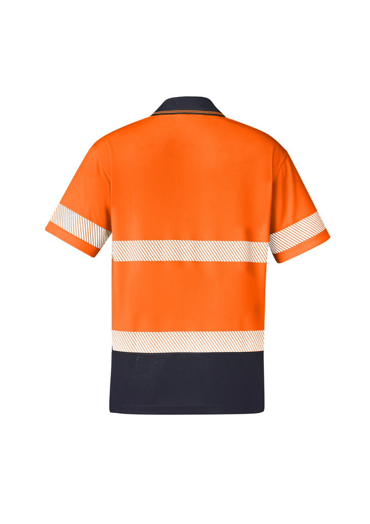 Unisex Hi Vis Segmented Tape Short Sleeve Polo - Image 8