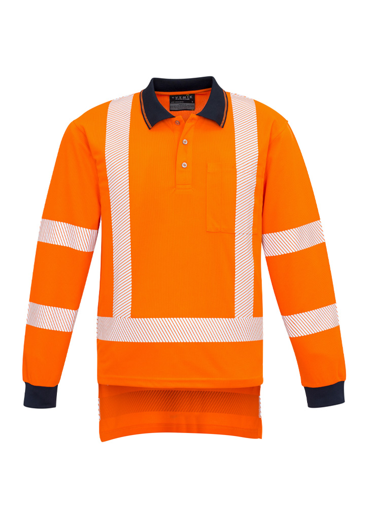 Mens TTMC-W23 Segmented Tape Long Sleeve Polo - Image 6