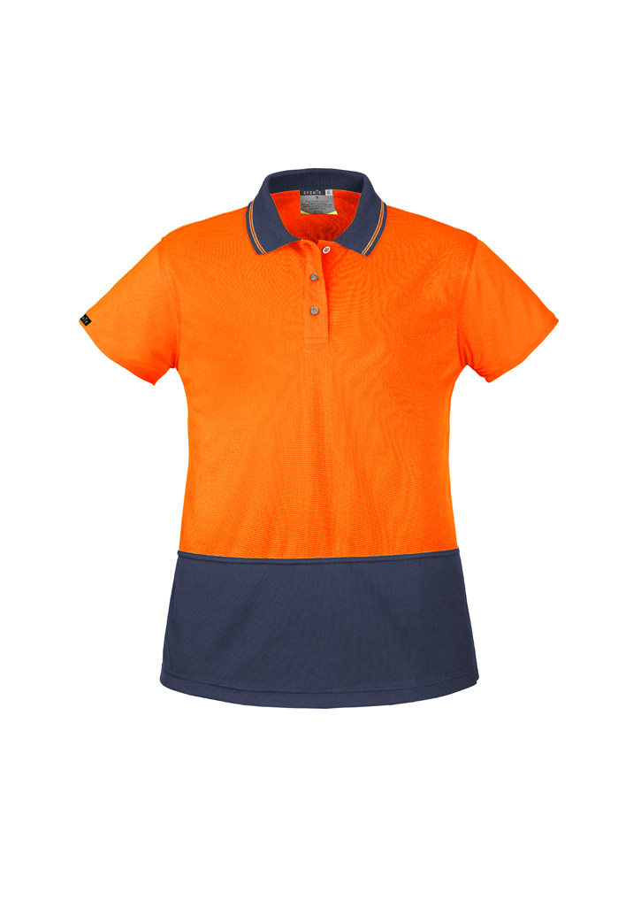 Womens Hi Vis Basic Short Sleeve Polo - Image 4