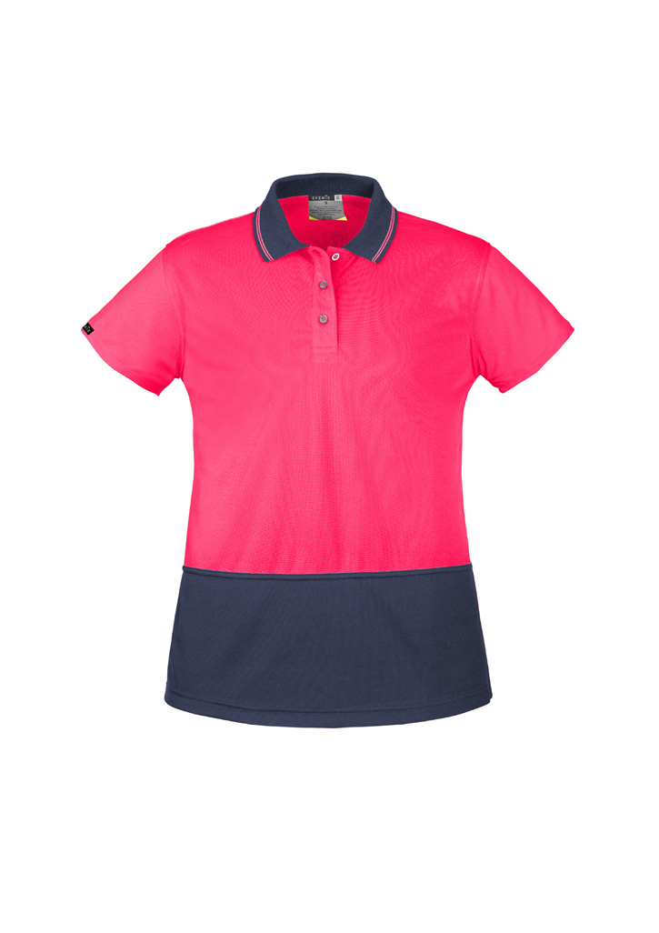 Womens Hi Vis Basic Short Sleeve Polo - Image 7
