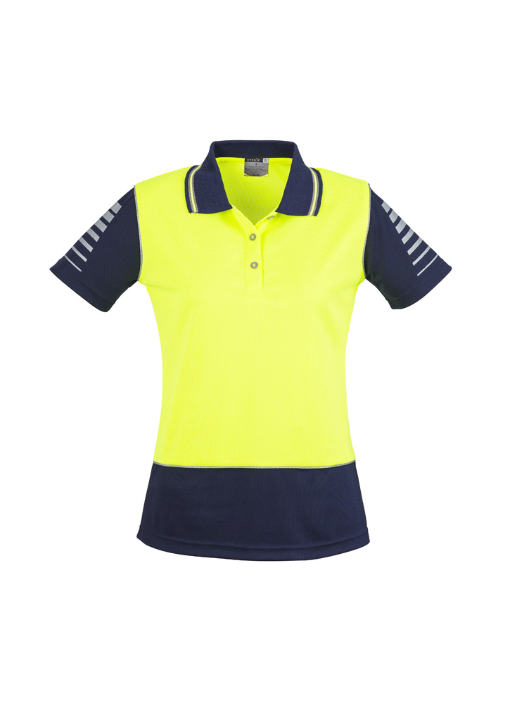 Womens Hi Vis Zone Polo - Image 4