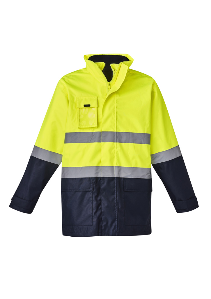 Mens Hi Vis Basic 4 In 1 Waterproof Jacket - Image 2