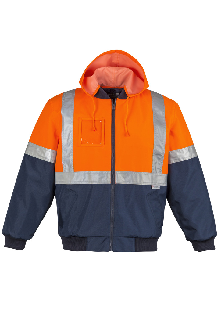 Mens Hi Vis Quilted Flying Jacket - Image 5