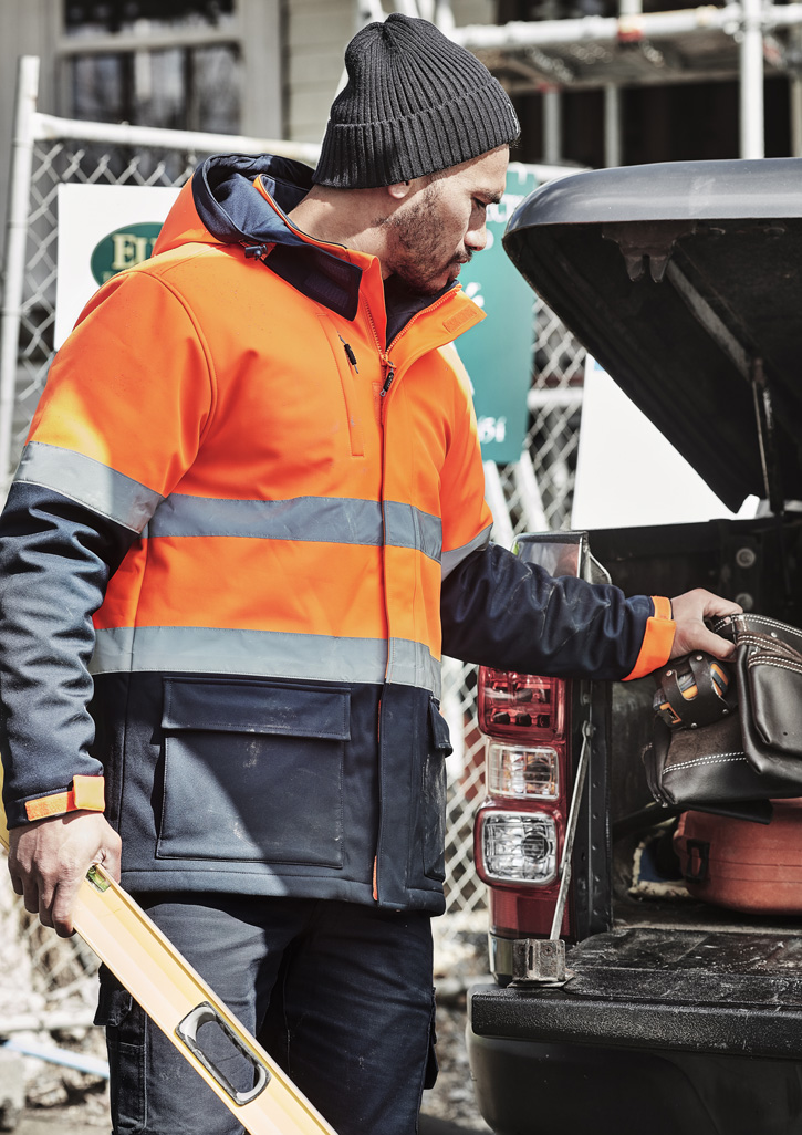 Unisex Hi Vis Antarctic Softshell Jacket - Image 3