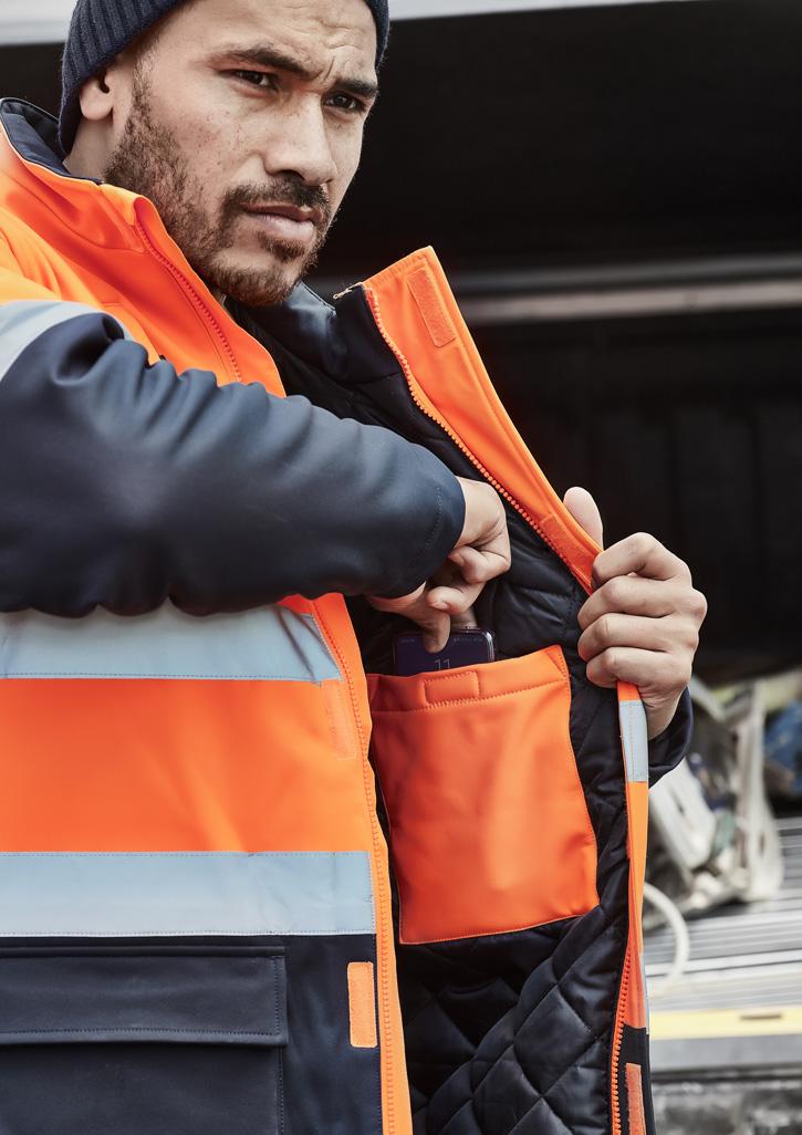 Unisex Hi Vis Antarctic Softshell Jacket - Image 4