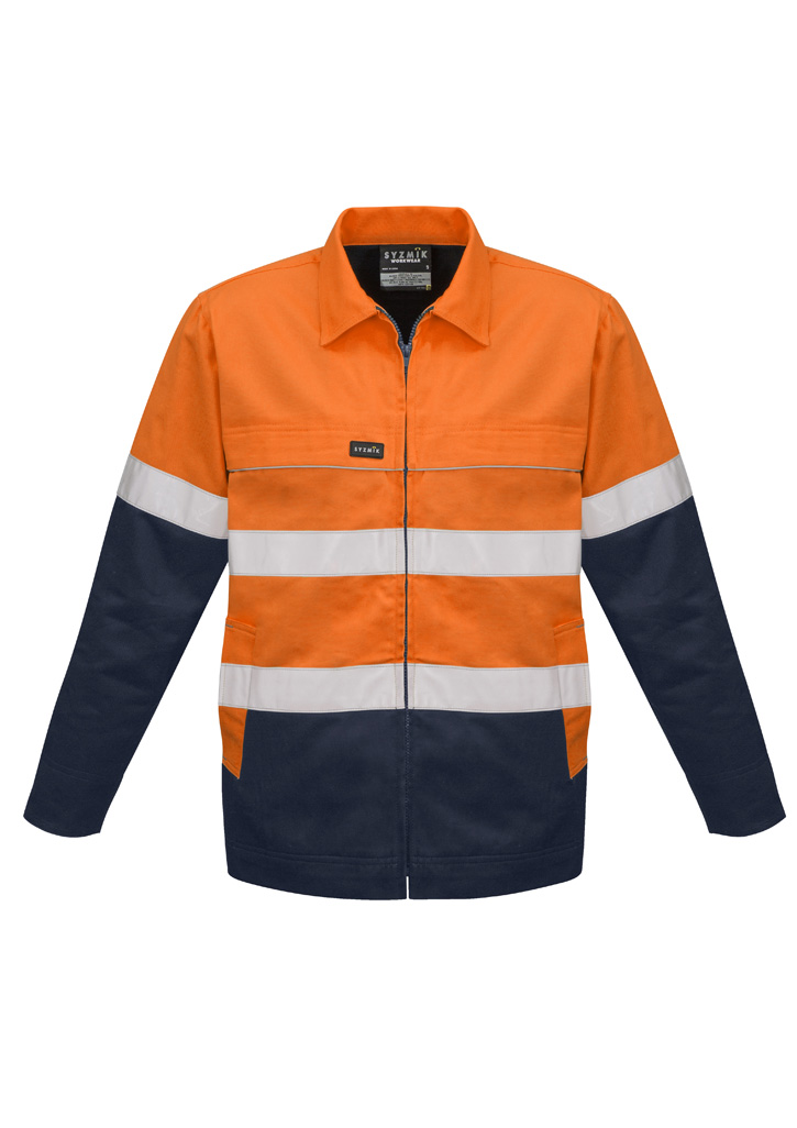 Mens Hi Vis Cotton Drill Jacket - Image 3