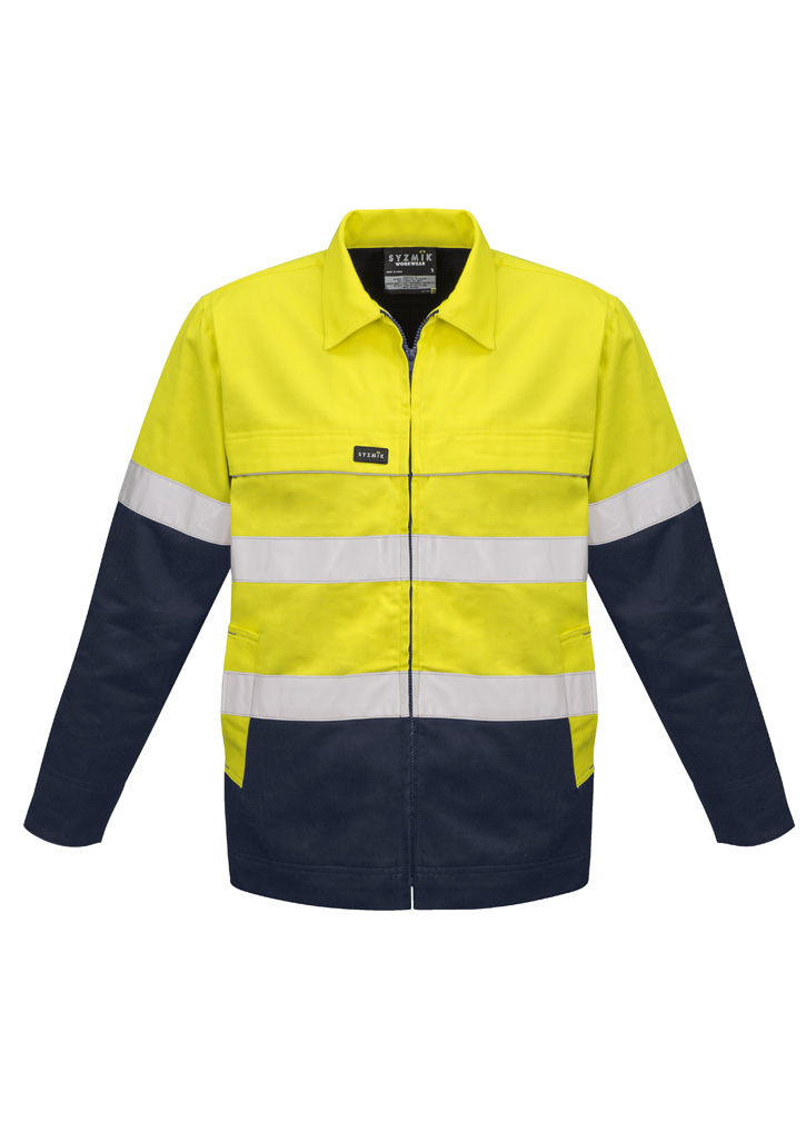 Mens Hi Vis Cotton Drill Jacket - Image 5