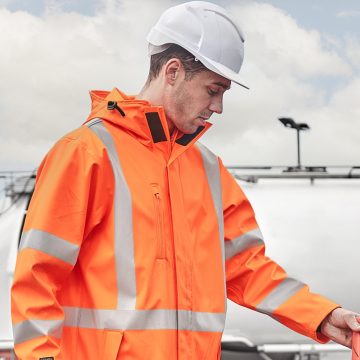 Mens TTMC-W23 Hi Vis X Back Heavy Duty Waterproof Jacket