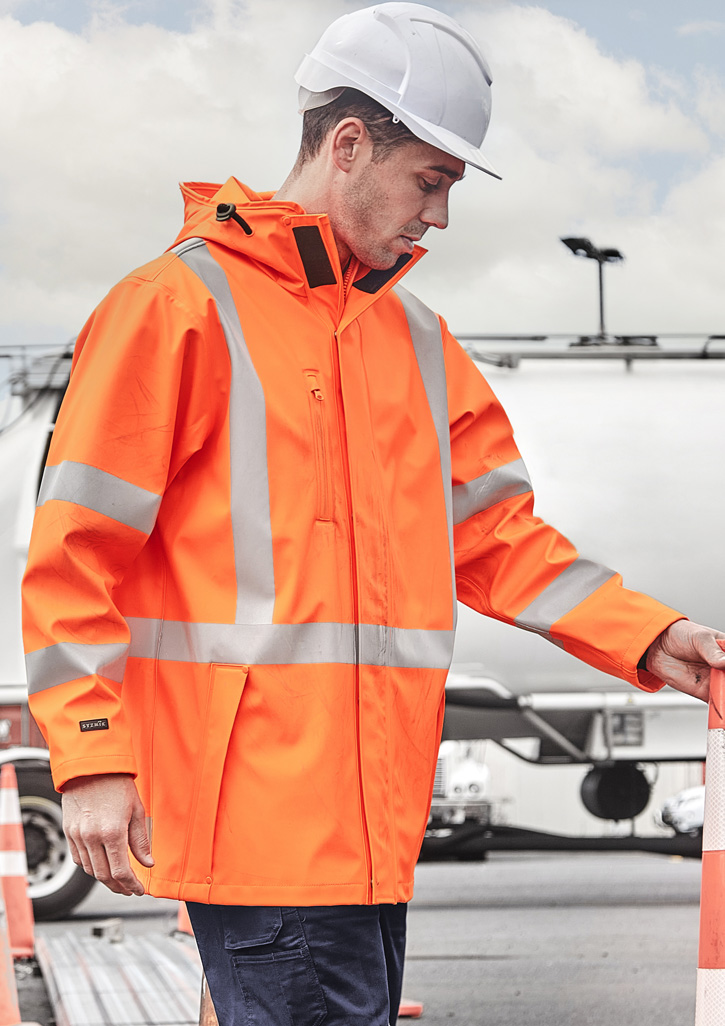 Mens Ttmc-W23 Hi Vis X Back Heavy Duty Waterproof Jacket