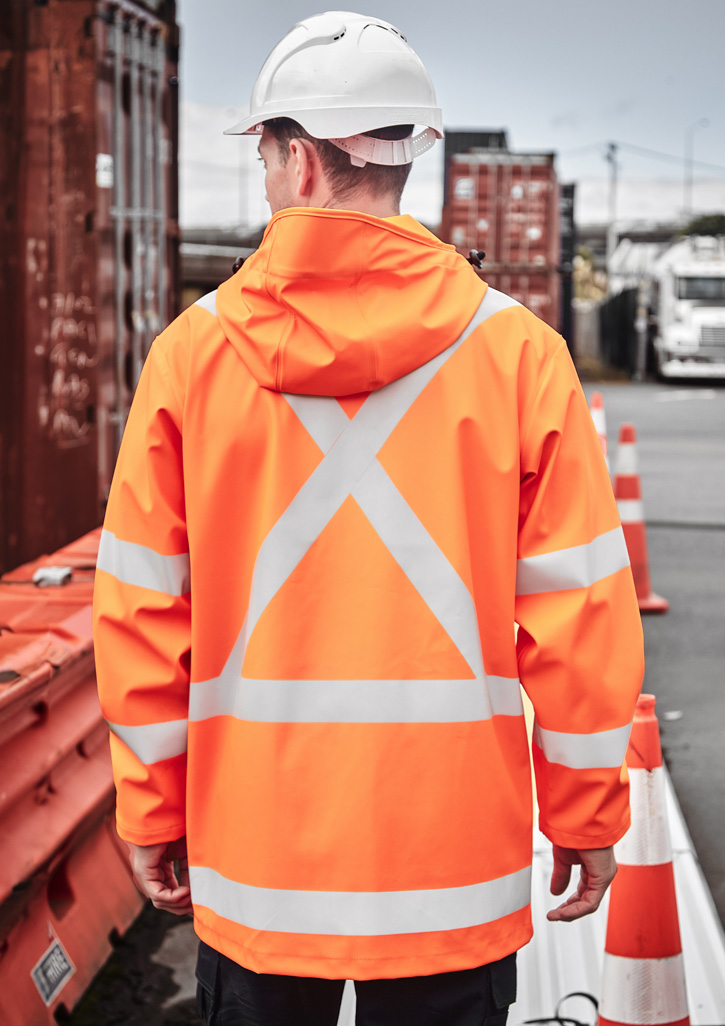 Mens Ttmc-W23 Hi Vis X Back Heavy Duty Waterproof Jacket - Image 3