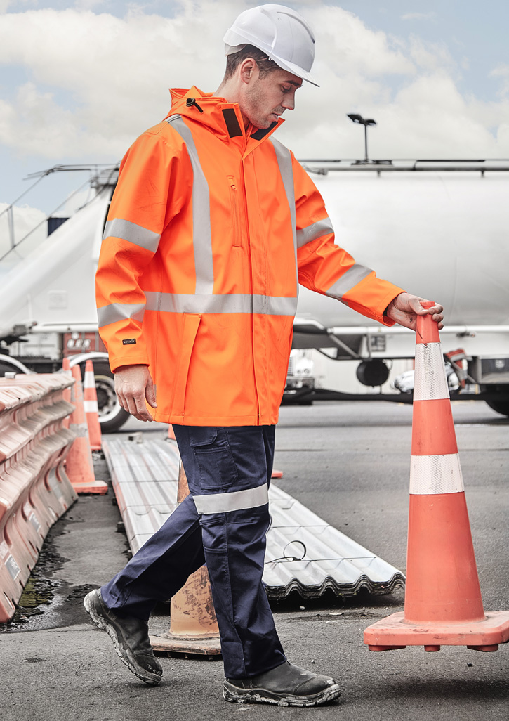Mens Ttmc-W23 Hi Vis X Back Heavy Duty Waterproof Jacket - Image 4
