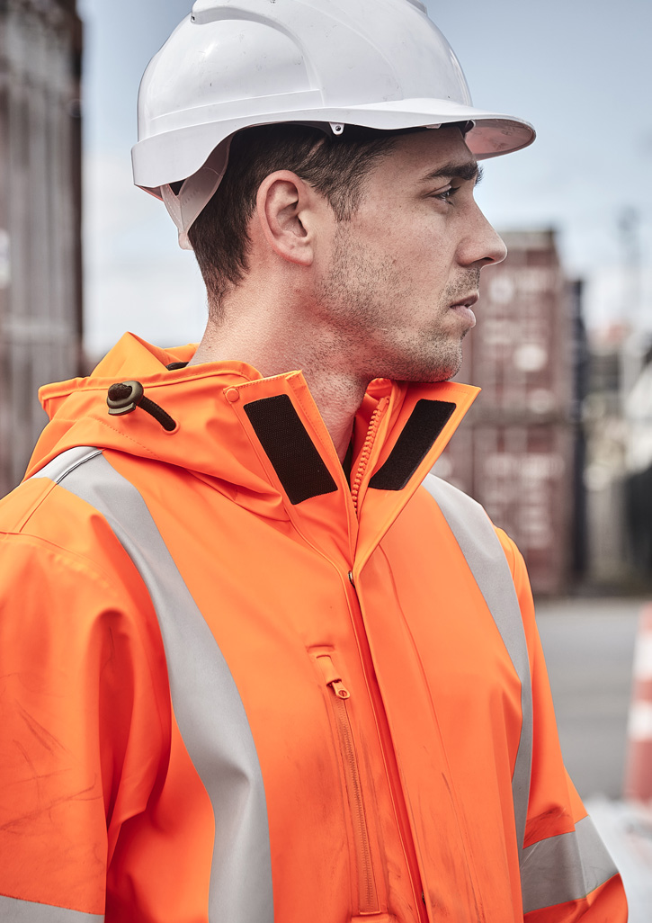 Mens Ttmc-W23 Hi Vis X Back Heavy Duty Waterproof Jacket - Image 5