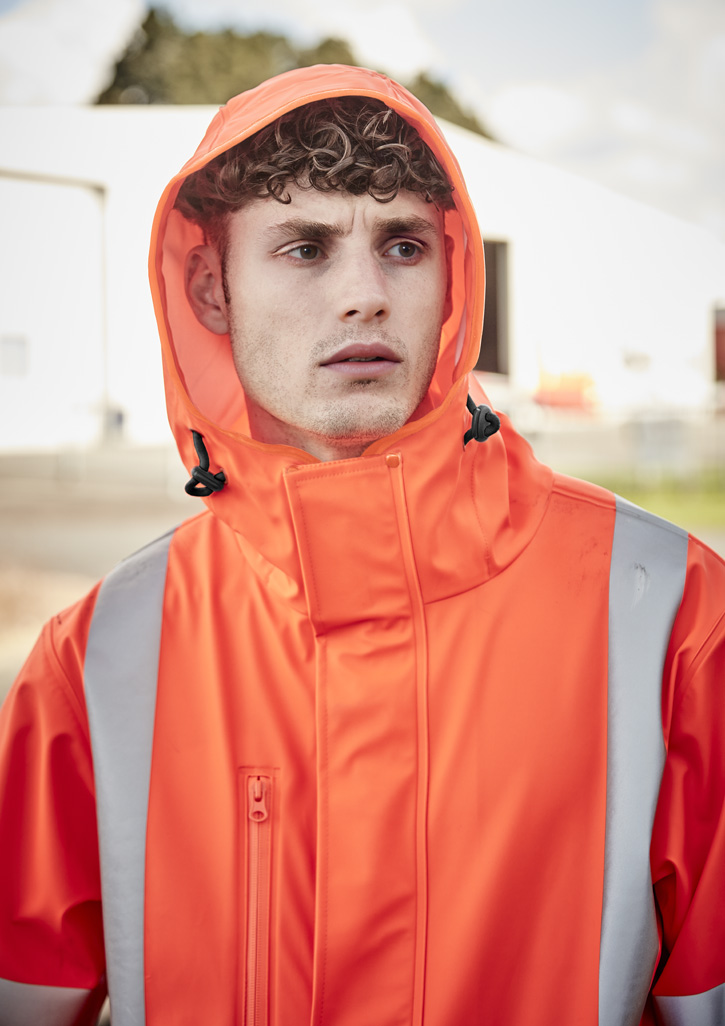 Mens Ttmc-W23 Hi Vis X Back Heavy Duty Waterproof Jacket - Image 8