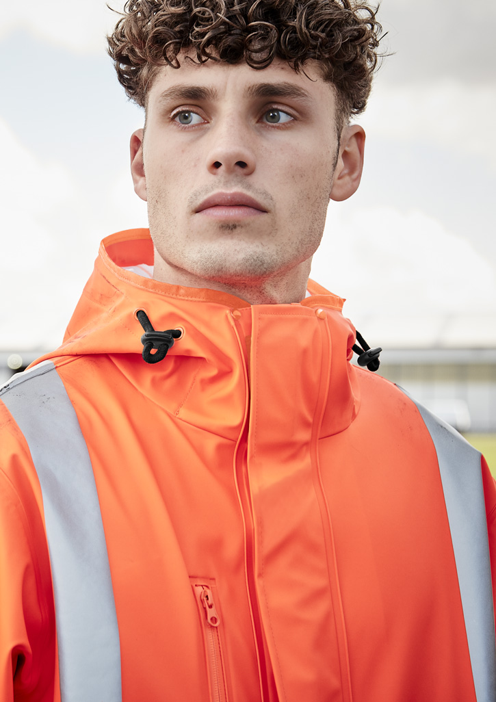 Mens Ttmc-W23 Hi Vis X Back Heavy Duty Waterproof Jacket - Image 9