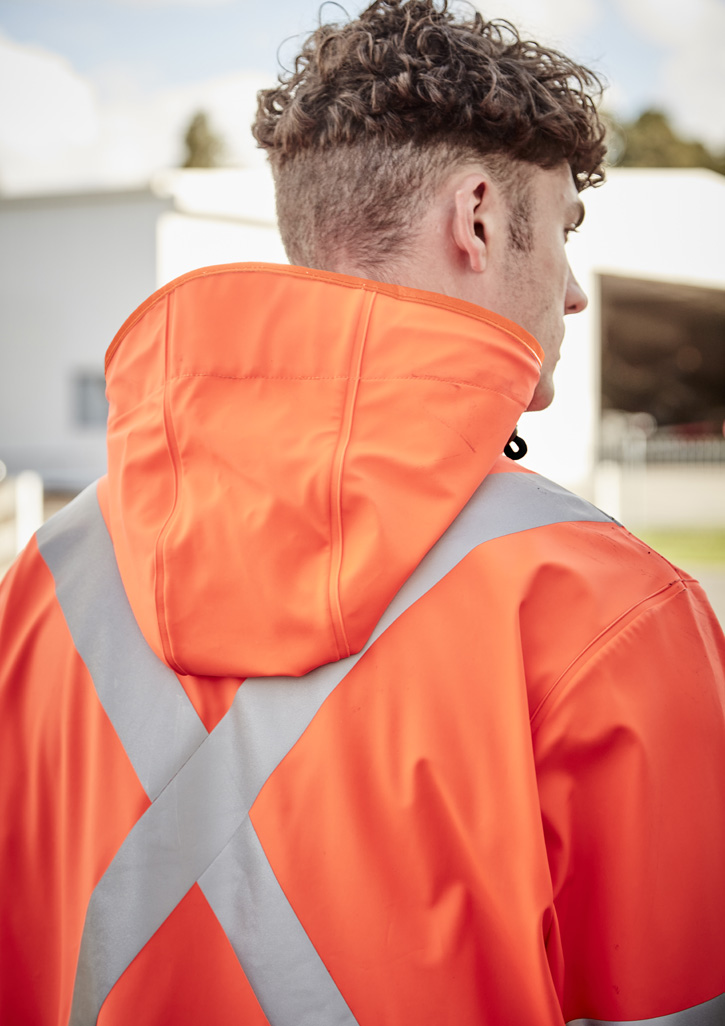 Mens Ttmc-W23 Hi Vis X Back Heavy Duty Waterproof Jacket - Image 11