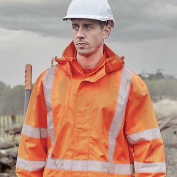 Mens TTMC-W23 Hi Vis X Back Ultralite Waterproof Jacket