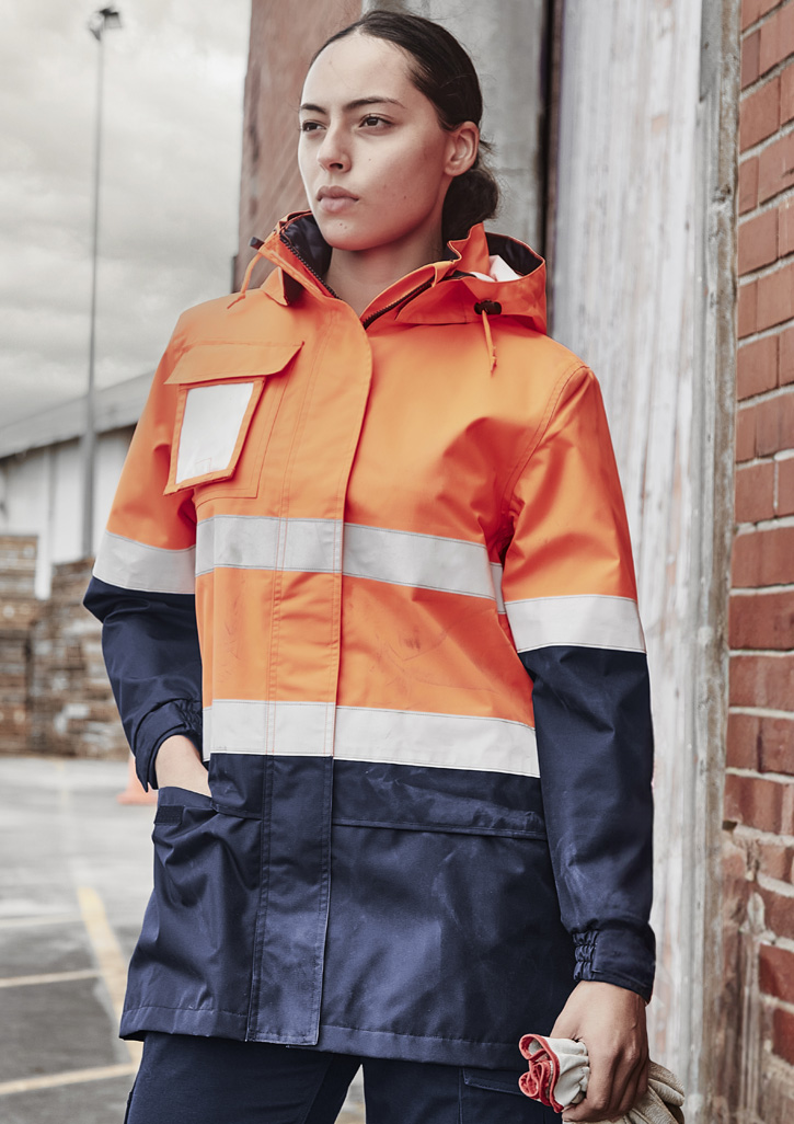 Womens Hi Vis Ultralite Waterproof Jacket - Image 8
