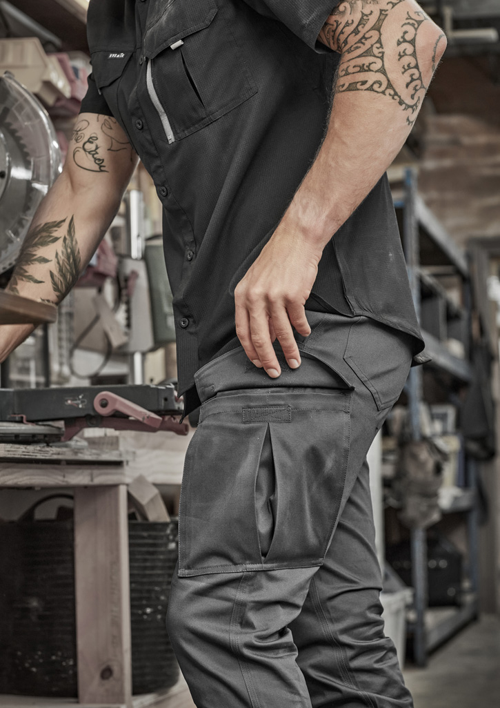Mens Essential Basic Stretch Cargo Pant - Image 9