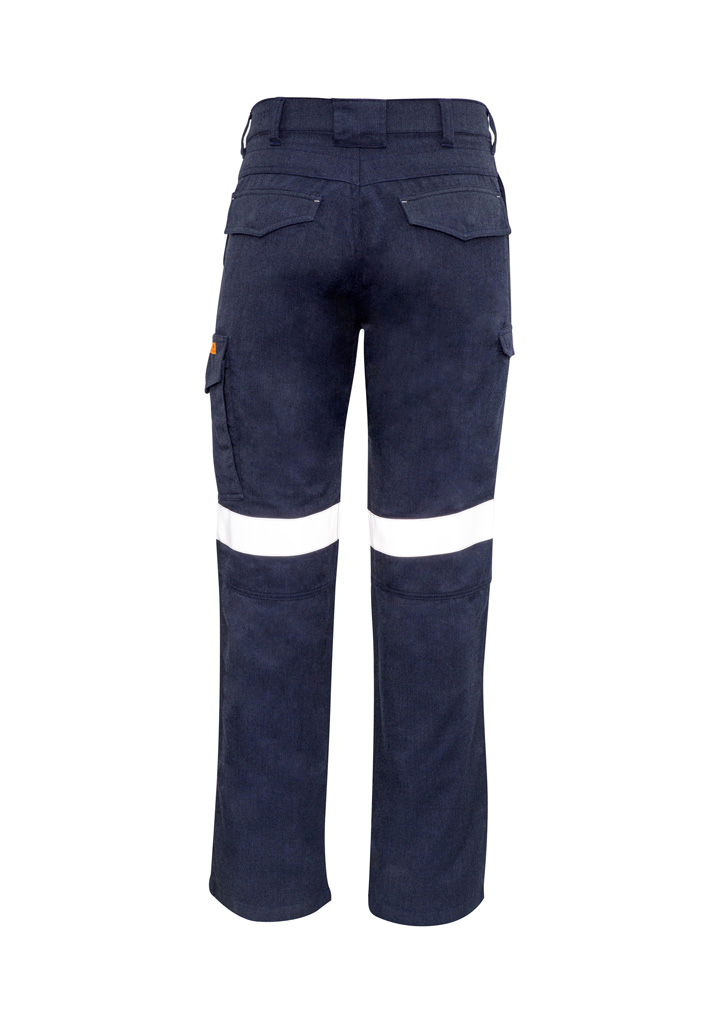 Mens Orange Flame Taped Cargo Pant (Stout) - Image 4
