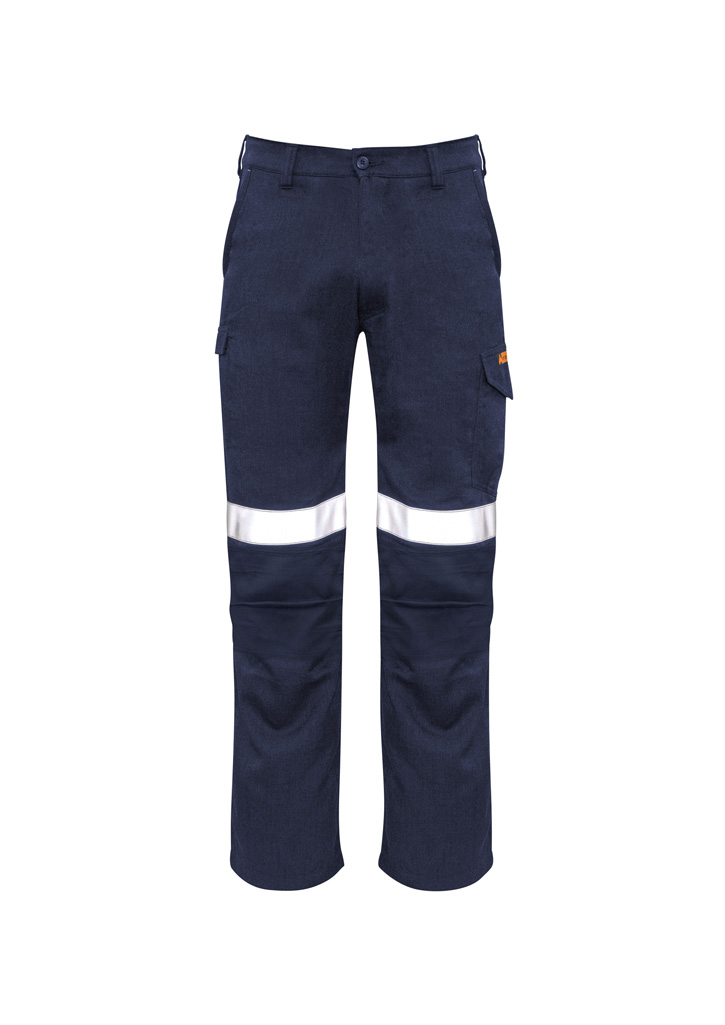 Mens Orange Flame Taped Cargo Pant (Regular) - Image 3
