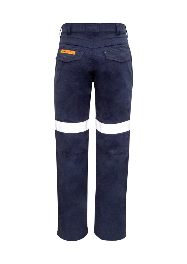 Mens Orange Flame Traditional Style Taped Work Pant - Image 3