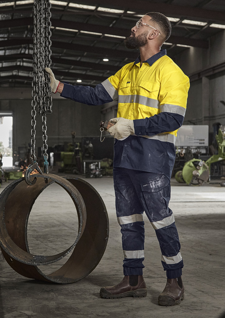 Mens Essential Stretch Taped Cargo Pant - Cuffed - Image 3