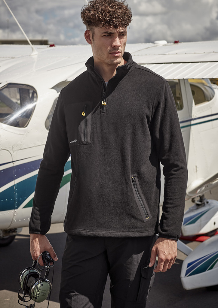 Unisex Streetworx Lightweight 1/4 Zip Polar Fleece - Image 3