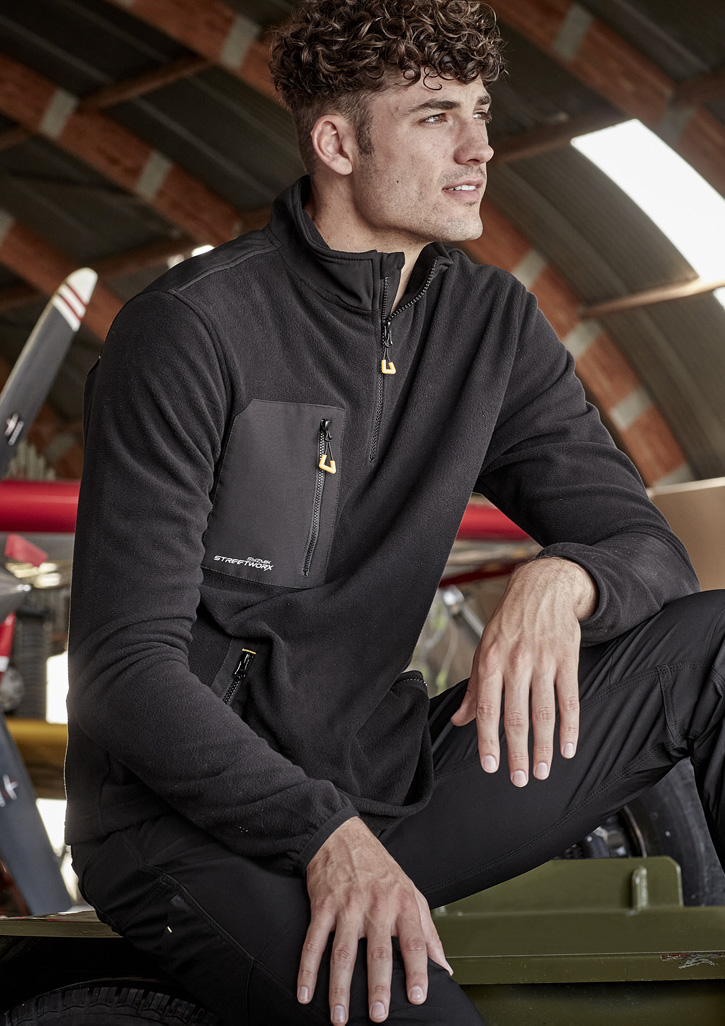 Unisex Streetworx Lightweight 1/4 Zip Polar Fleece - Image 5