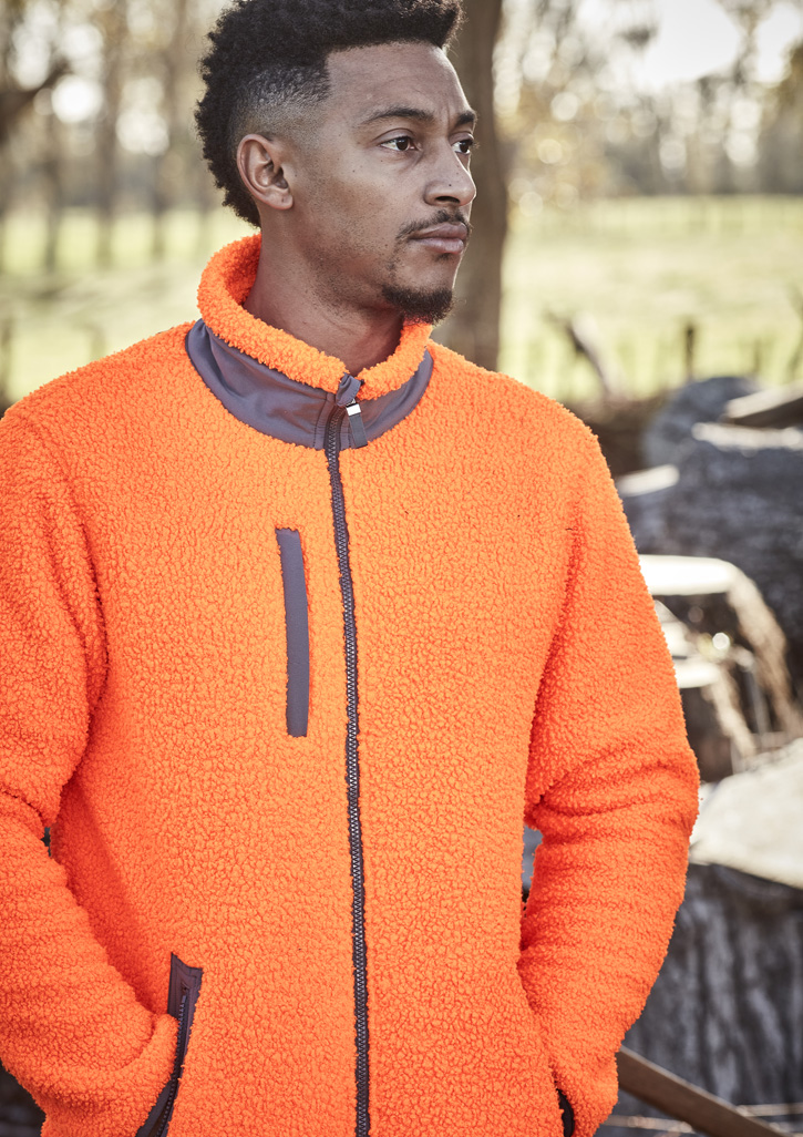 Unisex Streetworx Full Zip Sherpa Fleece - Image 5