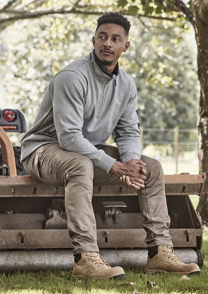 Unisex 1/4 Zip Brushed Fleece Pullover - Image 6