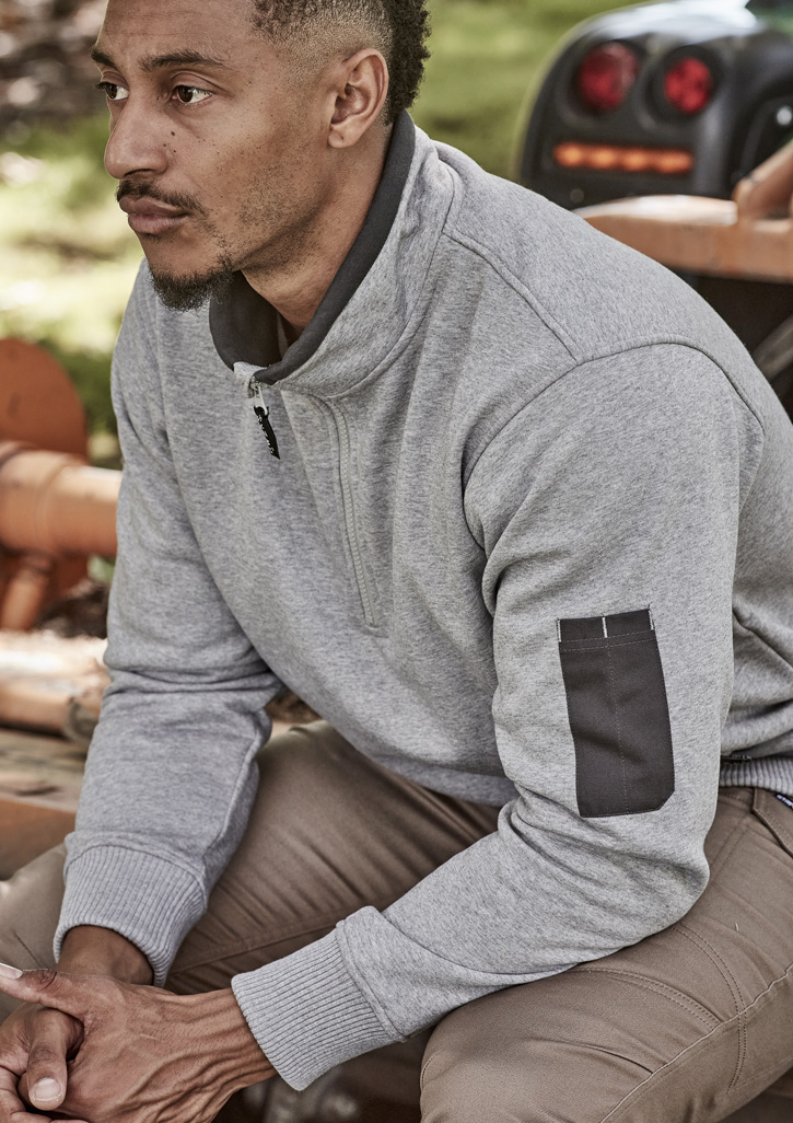 Unisex 1/4 Zip Brushed Fleece Pullover - Image 7