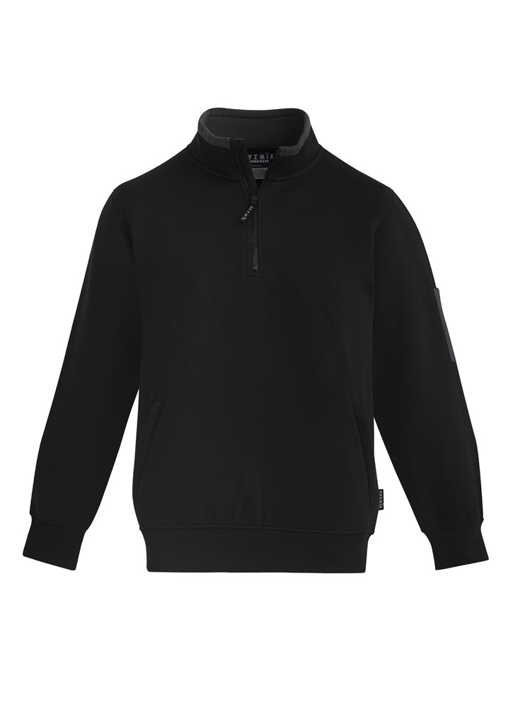 Unisex 1/4 Zip Brushed Fleece Pullover - Image 11