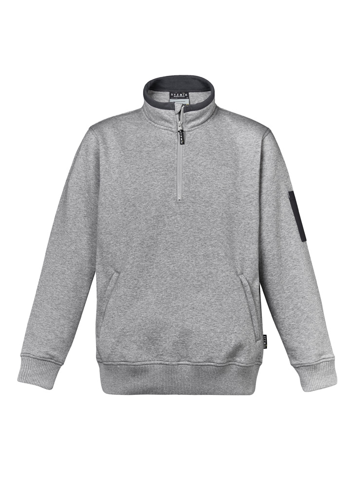Unisex 1/4 Zip Brushed Fleece Pullover - Image 8